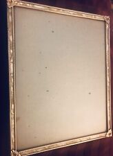 Fine Antique PICTURE PHOTO FRAME Border: Mother of Pearl & Brass Decor 10”x8.5” picture