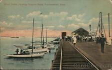 1922 Provincetown,MA Wharf Scene,Showing Pleasure Boats Barnstable County picture