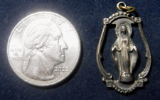 Antique Miraculous Medal Sterling Silver picture