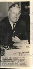 1962 Press Photo Sir Edward Whitehead, prime minister of Southern Rhodesia picture