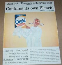 1950s print ad page - OXYDOL Laundry Soap detergent CUTE little GIRL advertising picture