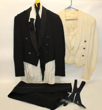 Vtg Black & White US AIr Force ASAF Tuxedo Jacket Pants Shirt Uniform Military picture