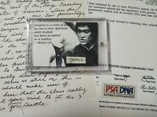 RARE Authentic Bruce Lee handwritten word “Your”  PSA LOA  NOT signed picture
