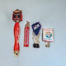 Beer Tap Handle Lot Of Four Budweiser But Ice US Navy Vintage Man Cave picture