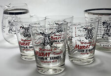 Free Mason Shriner Temple Ice Bucket  4 Glasses & Water Pitcher Murat Oasis  picture