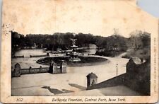 New York NY Bethesda Fountain Central Park 1905 1900s Postcard picture