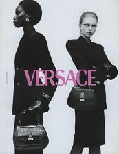 VERSACE - Luxury Bag Style Model Modern Suits - Magazine 1 Page PRINT AD picture