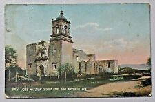 San Jose Mission Built 1711 San Antonio Texas Rotograph 1907 UDB Postcard 8696 picture