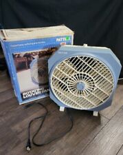 Vintage PATTON 3 Speed Box Fan w/ Adjustable Spinning Front Grill - Works picture