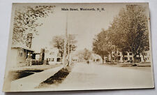C 1920 RPPC MAIN STREET WENTWORTH NH HOUSES AUTO HORSE & CARRIAGE picture