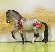 Custom Breyer Stablemate Prancing Horse Adorned With Flowers picture
