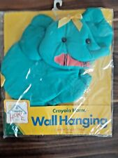 1994 CRAYOLA ELEPHANT WALL HANGING SOFT SEWN INFANTINO BINNEY & SMITH NEW picture