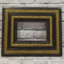 Ca. 1900 old wooden devorative painting frame 9,2 x 6,5 in inside picture
