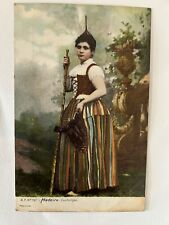 Madeira Portugal / Woman In Local Dress 1900s picture