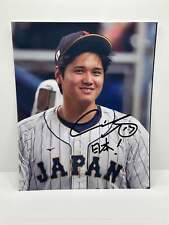 Ohtani Team Japan with Inscription Signed Autographed Photo Authentic 8X10 COA picture