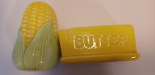 Rare Vintage Corn And Butter Salt Pepper Shaker Set Made In Taiwan  See Pictures picture