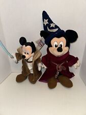 Disney Store Mickey Mouse Fantasia Sorcerer's Apprentice Plush + Bonus Jedi picture