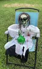 Skeleton Life Size Posable Skeleton Halloween Scientist Green Glasses Scary picture