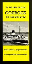 1960s Gourock Scotland Steamer Tours Firth Of Clyde Town Vintage Travel Brochure picture