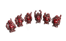 6pc Red Resin Buddha Set picture