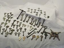 Antique skeleton keys lot....Some very rare, with old hotel keys picture