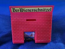  Der Wienerschnitzel RED A-Frame Coin Bank 40th Anniversary 2001  w/ Stopper picture