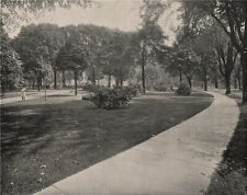 Belle Isle Park, Detroit, Michigan 1895 old antique vintage print picture picture