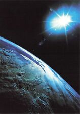 Postcard Space Sun over the Earth Tushita Publishing Orbit Universe picture