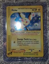 Pichu - 22/165 HOLO Expedition Base Set E Series -  Pokemon Card - Holo Swirl picture