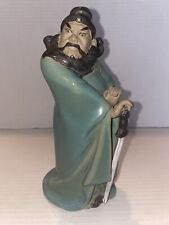 Chinese Porcelain Pottery Mudman Figurine Warrior With Sword 7 “ High Vintage picture