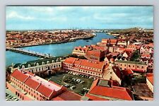 Curacao, Fort Amsterdam, Governors Palace, Antique Vintage Souvenir Postcard picture