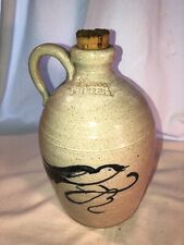 Mahon Pottery Stoneware Jug with Blue Bird Design 9.5 inches picture