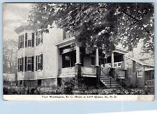 WASHINGTON DC HOME 1237 QUINCY ST NE*THE HOUSE IS STILL THERE VINTAGE POSTCARD picture