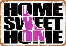Metal Sign - Home Sweet Home Idaho Purple -- Vintage Look picture