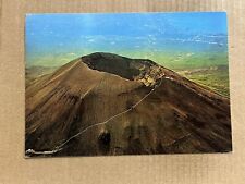 Postcard Naples Italy Vesuvius Volcano Crater Aerial View Vintage PC picture