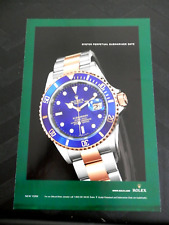 2005 Rolex Watch PRINT AD, Submariner Date, Green Frame picture