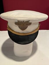 Vintage West Point USMA Cadet White Hat Cap Military Academy Made by Art Caps NY picture