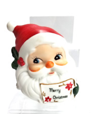 Vintage MCM Josef Originals Ceramic Santa Claus Napkin/Card Holder= Japan picture
