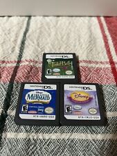 Lot Of 3 DS Disney Games. Little Mermaid, Tinker Bell, Princess Magical Jewels. picture