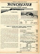 1957 Print Ad of Winchester Model 97 Takedown & 21 Field Gun Shotgun picture