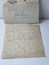 LETTER TO ELLA FITZGERALD (QUEEN OF JAZZ) FROM 3rd HUSBAND?, THOR LARSEN ~ 1957 picture