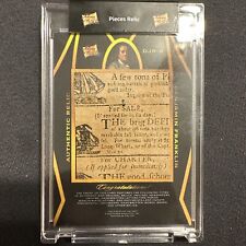 2022 Pieces Of The Past GEORGE WASHINGTON / BEN FRANKLIN Handwritten Relic DJR-4 picture