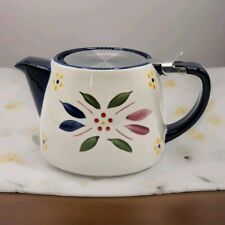 Individual Tea Pot with Strainer and Attached Lid Temptations Old World Pattern picture