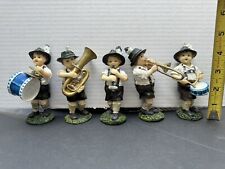 Bavarian Band Figurines 5” Set Of 5 picture