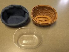 2005 Longaberger Raspberry Basket with Protector and Liner picture