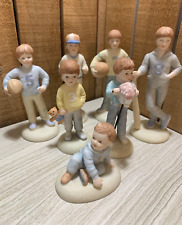 1983 Enesco Growing Up Boys Years 1 - 8 Missing Year 2 picture