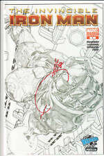 Invincible Iron Man #1 Wizard Variant 2008 Signed by Joe Quesada NM(+) picture