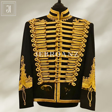 Vintage Military jacket Napoleonic uniform Hussar jacket Tunic pipe Band jacket picture
