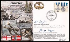 Convoy PQ17 The Arctic Convoys WWII Cover Signed CLAYTON DSM & SIR JOHN HAYES picture