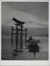 Japan, Itsukushima, Miyajima, Torii Vintage Silver Print Silver Print picture